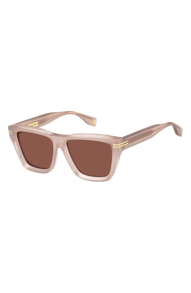 Marc Jacobs 55mm Rectangular Sunglasses, Alternate, color,