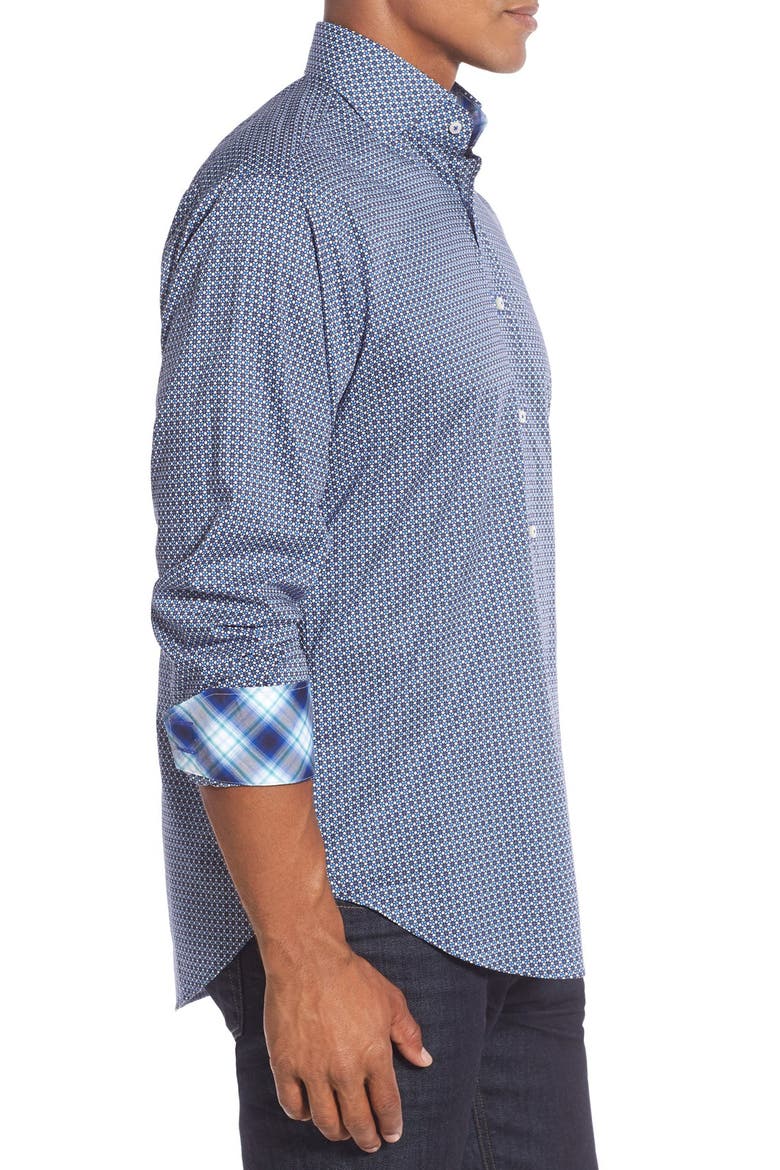 Regular Fit Sport Shirt, Alternate, color, BLUE