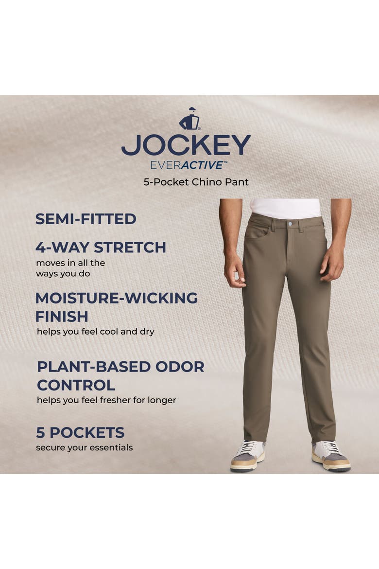 Mens EverActive 5-Pocket Chino Pant, Alternate, color, Bristol Brown