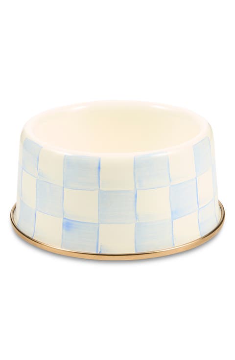 Sky Check Pet Dish