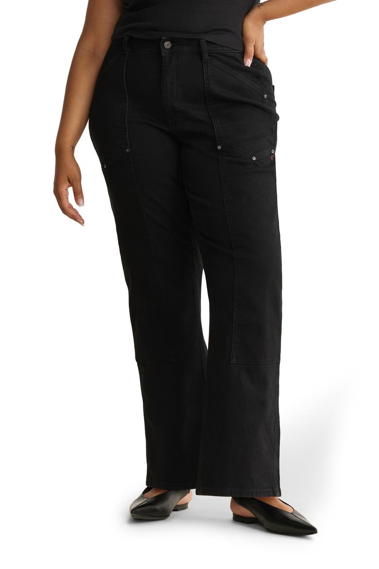 SAT '90s High Waist Relaxed Straight Leg Utility Jeans, Main, color, VENTURA