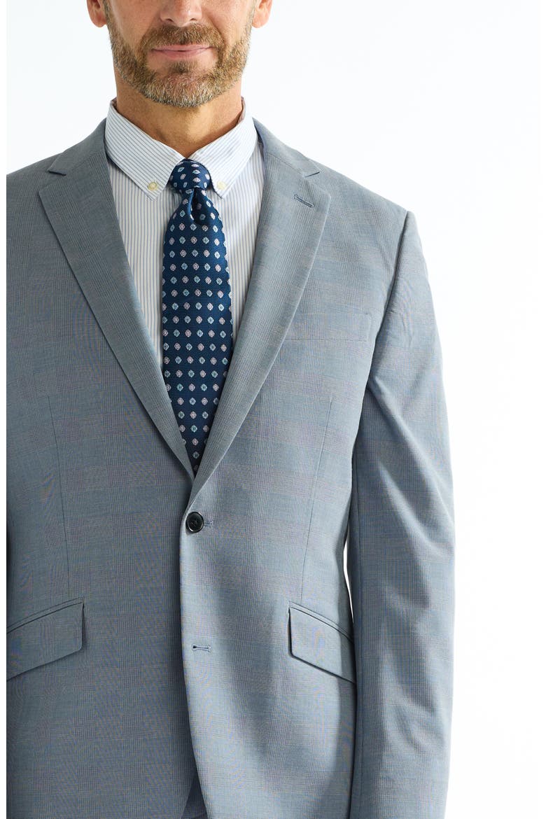 Hoxton Blue Plaid Stretch Suit, Alternate, color, BLUE