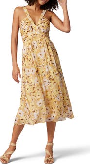 Joie Margot Floral Print Silk Dress