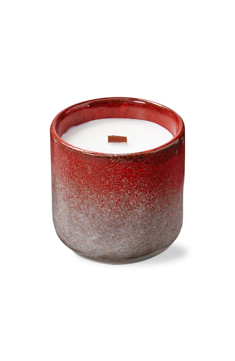 tag Tahoe Cashmere Scented Soy Wax Candle in Red Ceramic, Main, color, Red