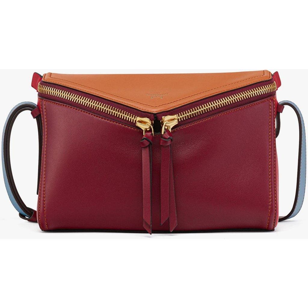Mcm 3d Diamond Colorblock Leather Shoulder Bag In Multi