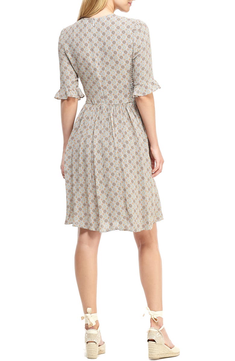 Gal Meets Glam Collection Piper Smocked Bodice Fit & Flare Dress, Alternate, color, 