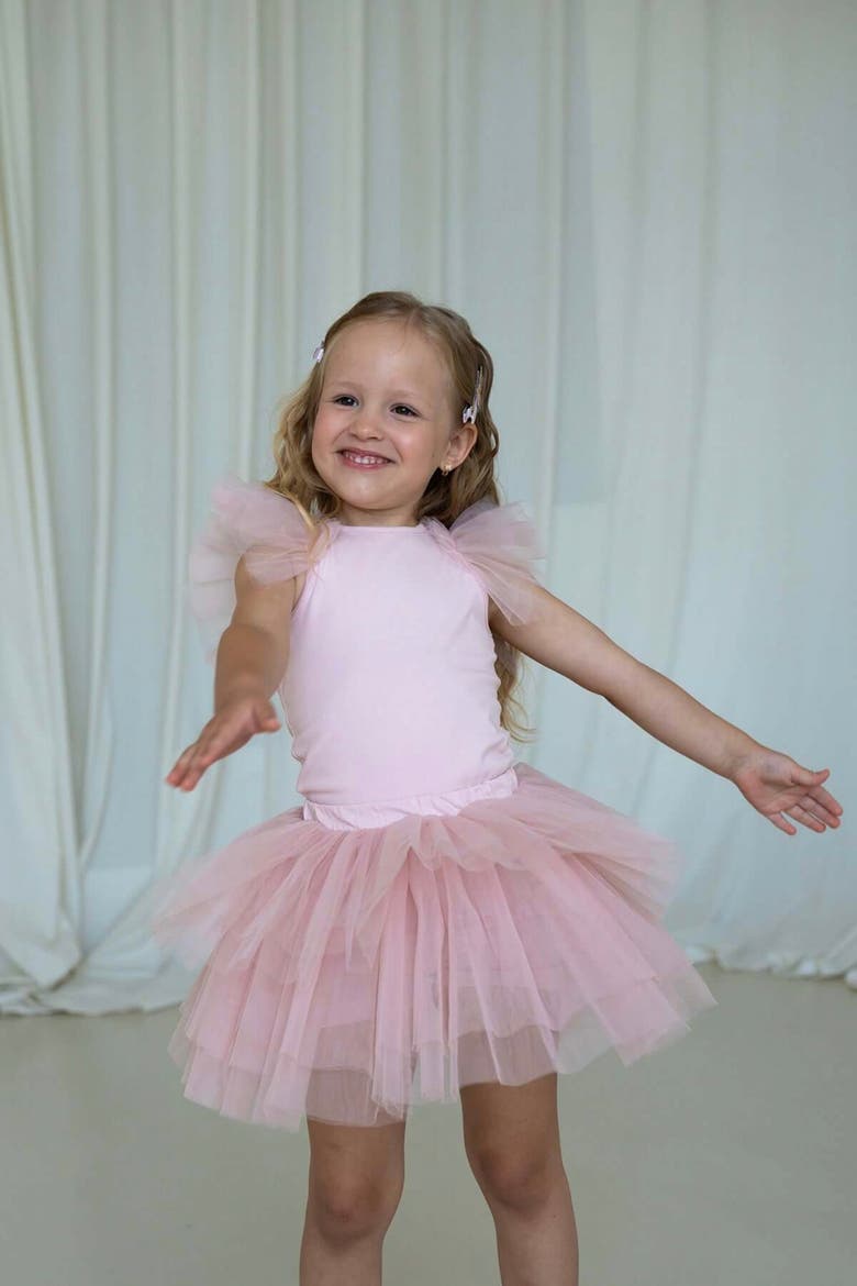 Cotton Tulle Dress, Alternate, color, Soft Pink