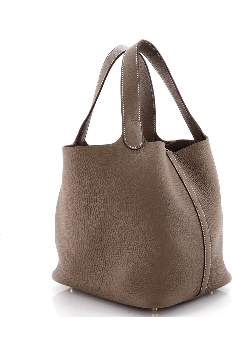 Pre-Owned Hermes Picotin Lock Bag Clemence MM, Alternate, color, Etoupe