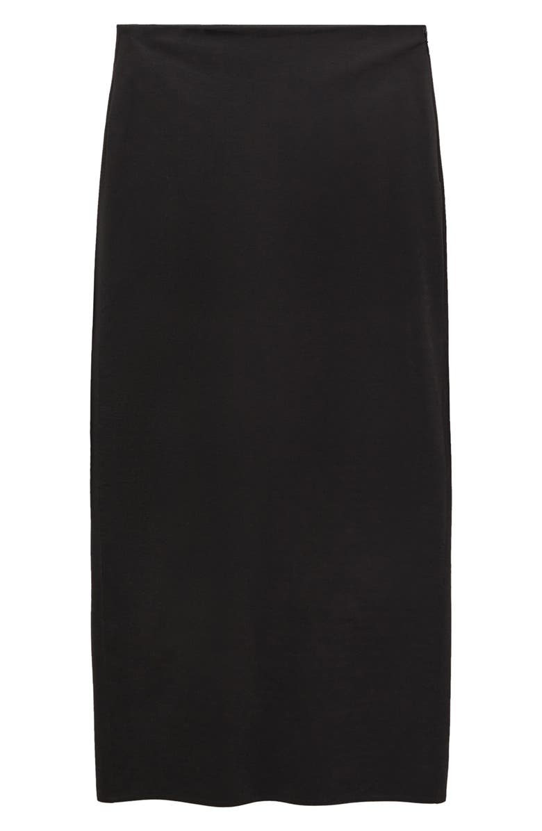 MANGO Fitted Back Slit Midi Skirt, Alternate, color,