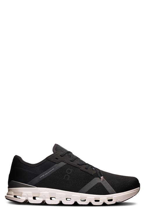 On Running Sneakers Cloud X 4 Ad On In Mesh Riciclato In Black/asphalt