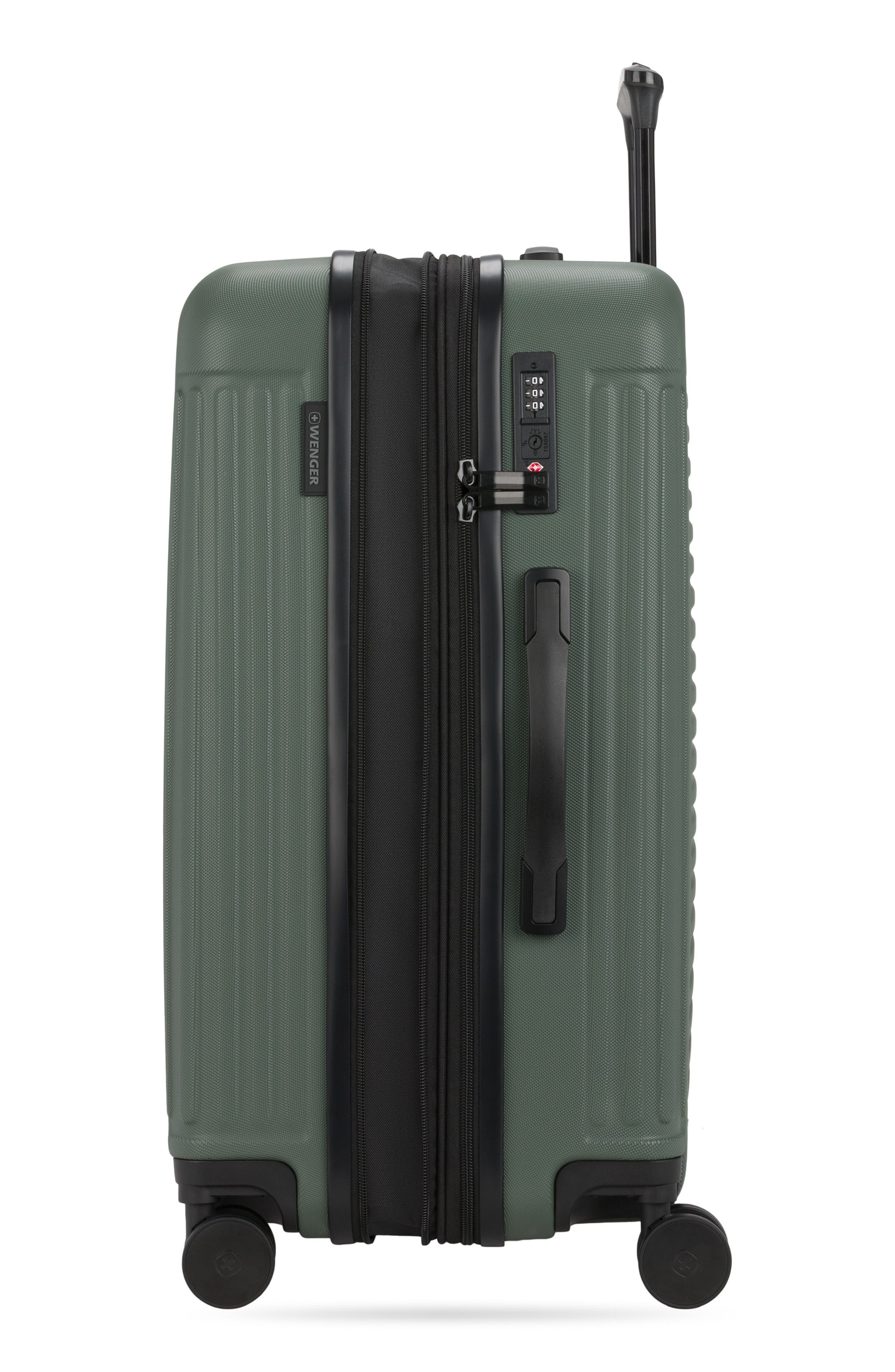 SWISSGEAR 24-Inch Hardside Spinner Luggage, Alternate, color, Olive