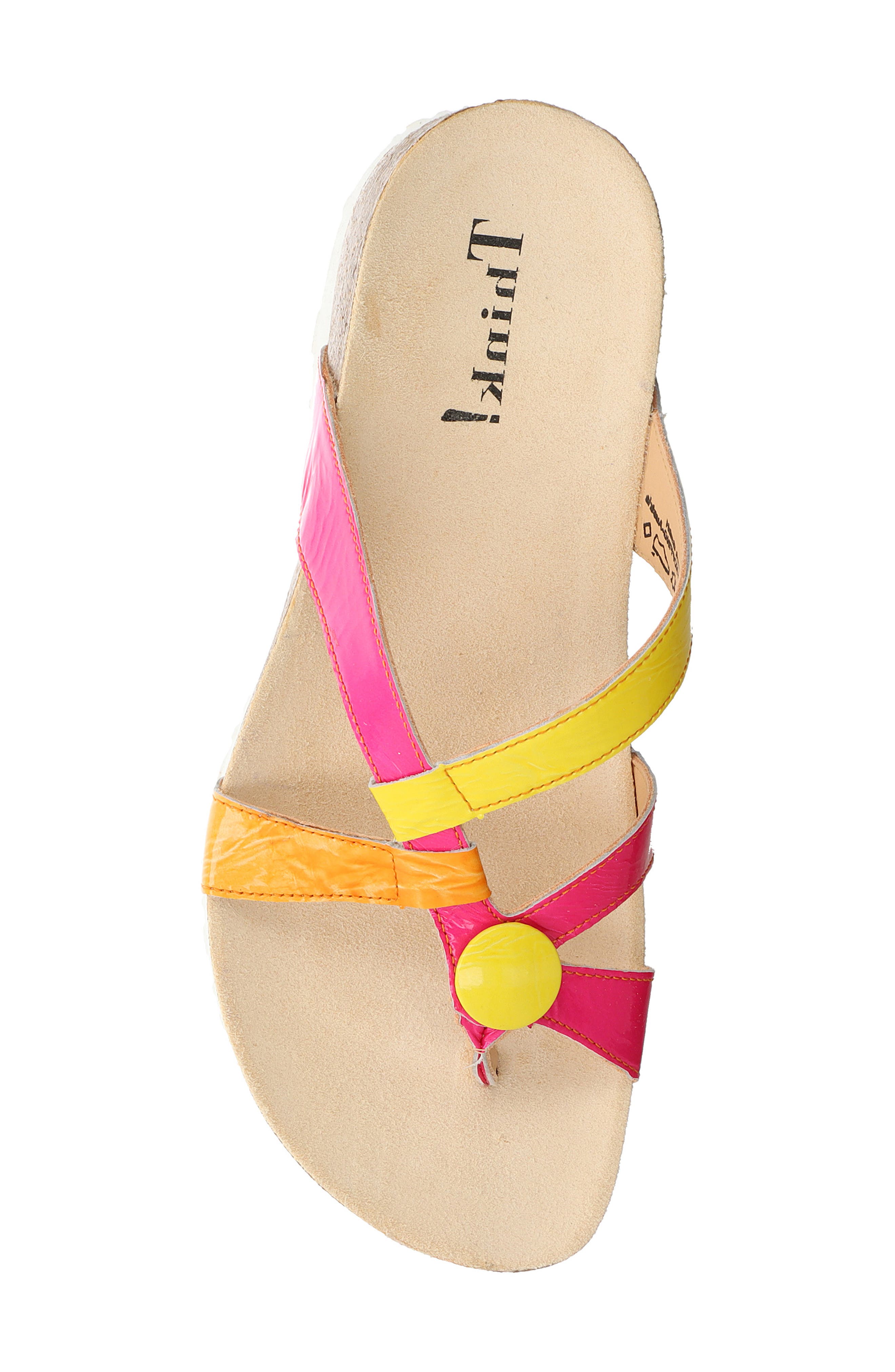 'Julia' Sandal, Alternate, color, FLAMINGO/KOMBI