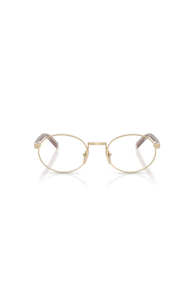 49mm Oval optical glasses, Alternate, color, Gold