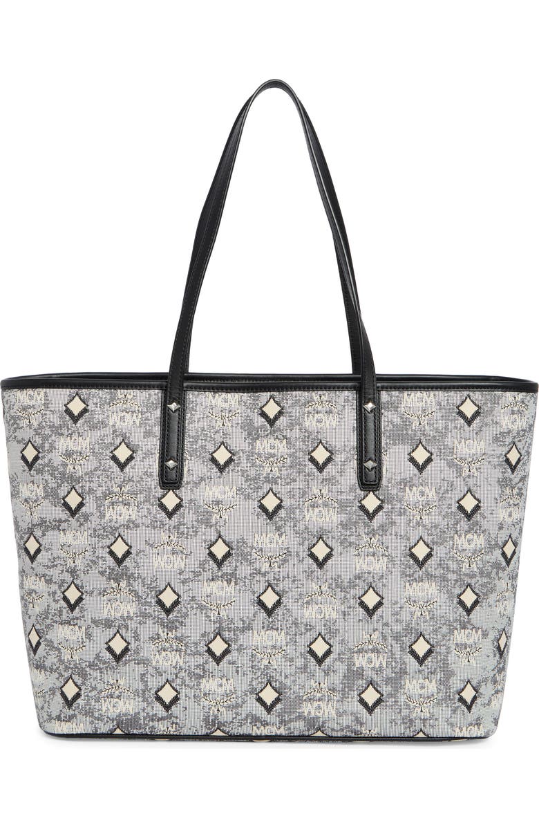 MCM Aren Tote, Alternate, color, Grey