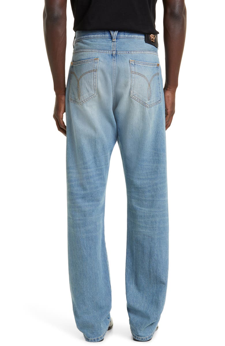 Versace Baggy Fit Jeans, Alternate, color, 