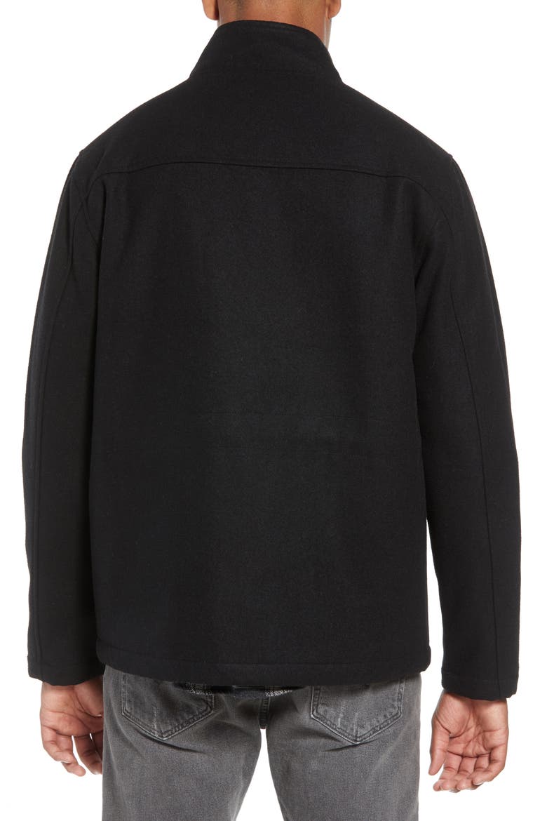 Zip Front Jacket, Alternate, color, BLACK ROCK