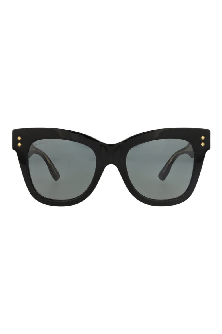 GG1082S Cat Eye Sunglasses, Main, color, BLACK BLACK GREY