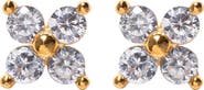 Girls Crew Teeny Tiny Cubic Zirconia Cluster Stud Earrings