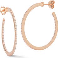 SPHERA MILANO 1.4-Inch Cubic Zirconia Hoop Earrings