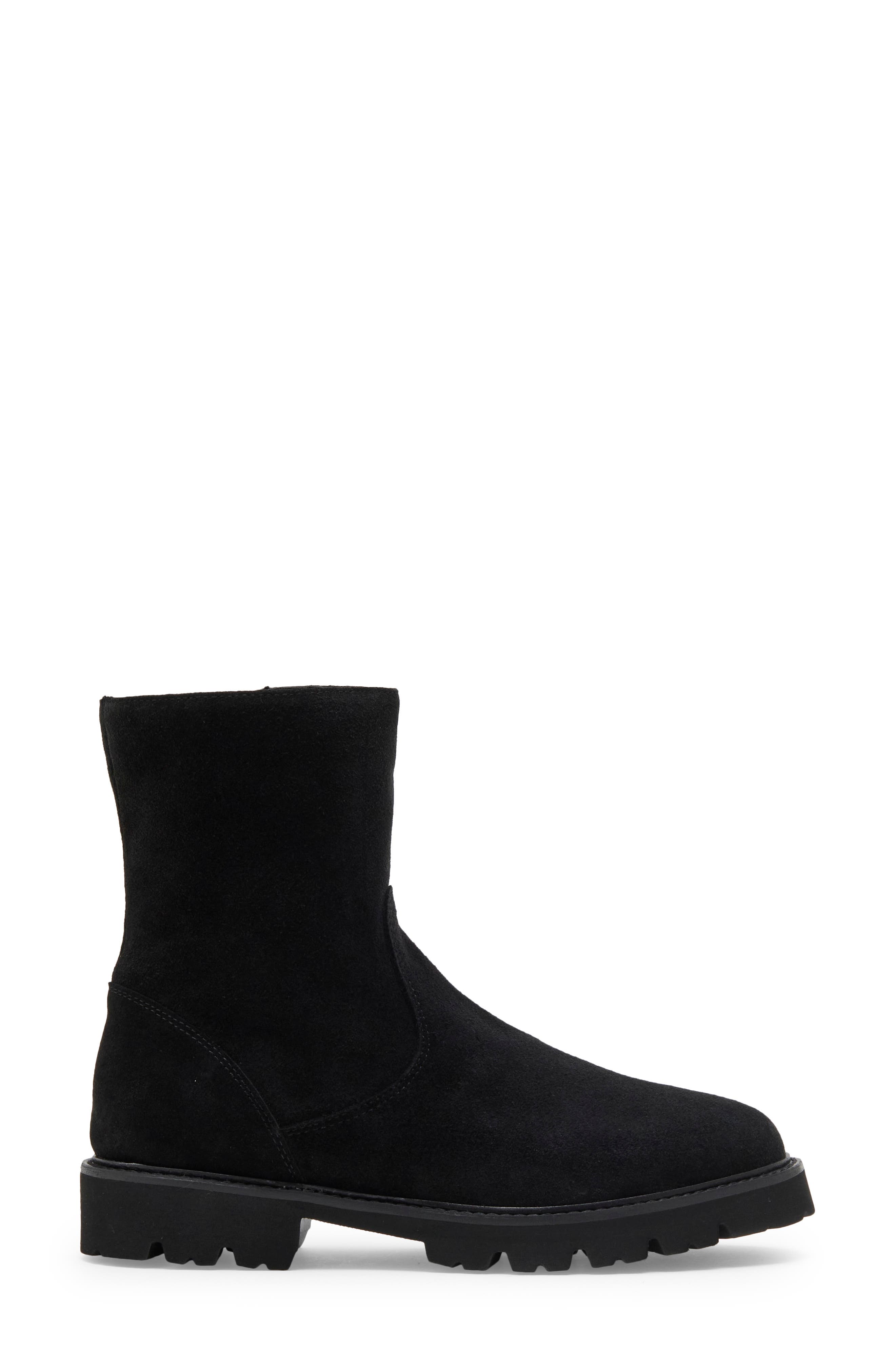 Elena Waterproof Bootie, Alternate, color, BLACK SUEDE
