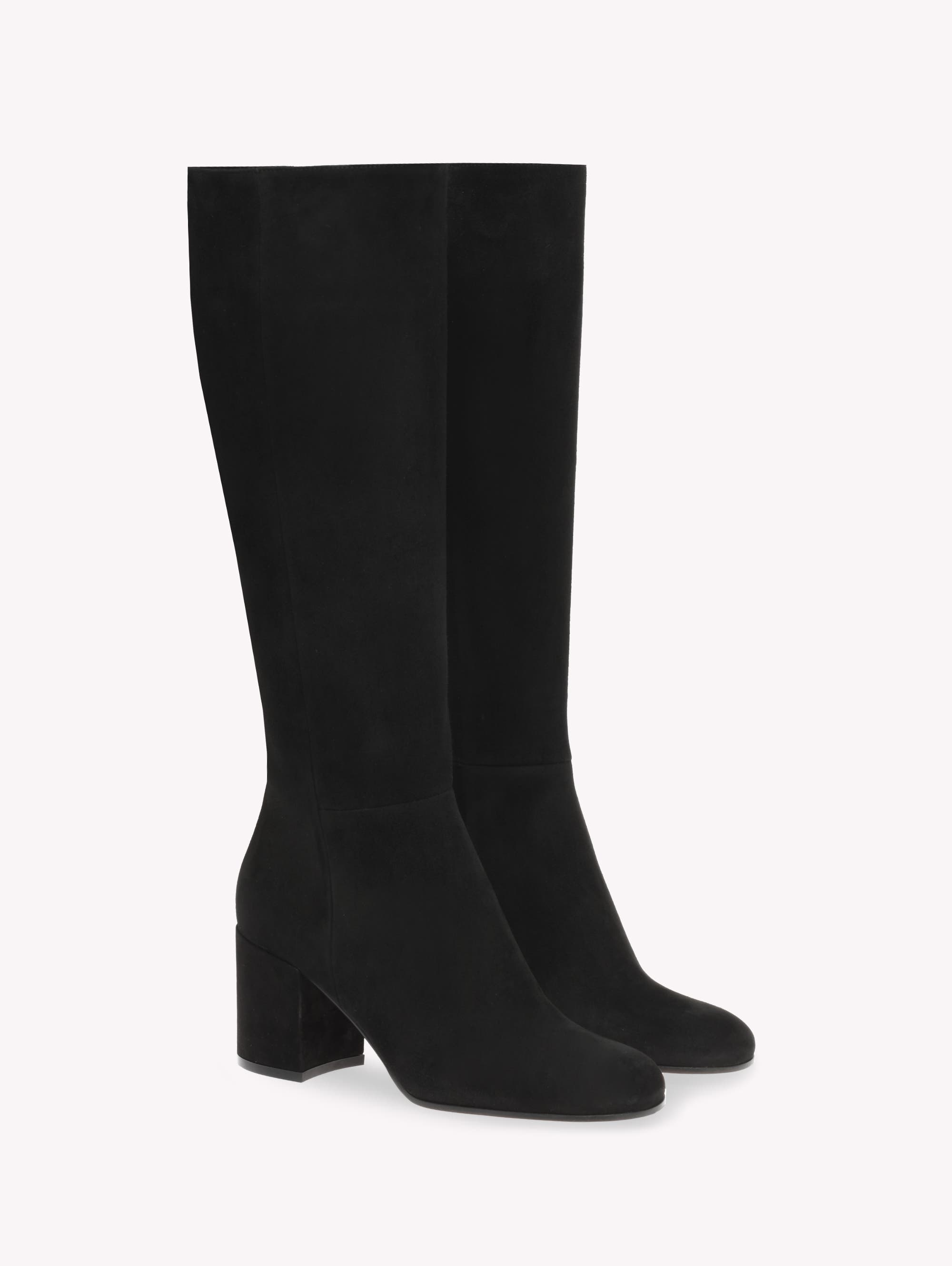 Gianvito Rossi Joelle Boot, Alternate, color, Black Suede