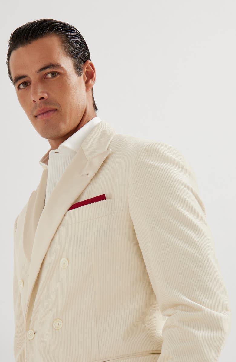 Brunello Cucinelli Tuxedo with peak lapel, Alternate, color, Panama