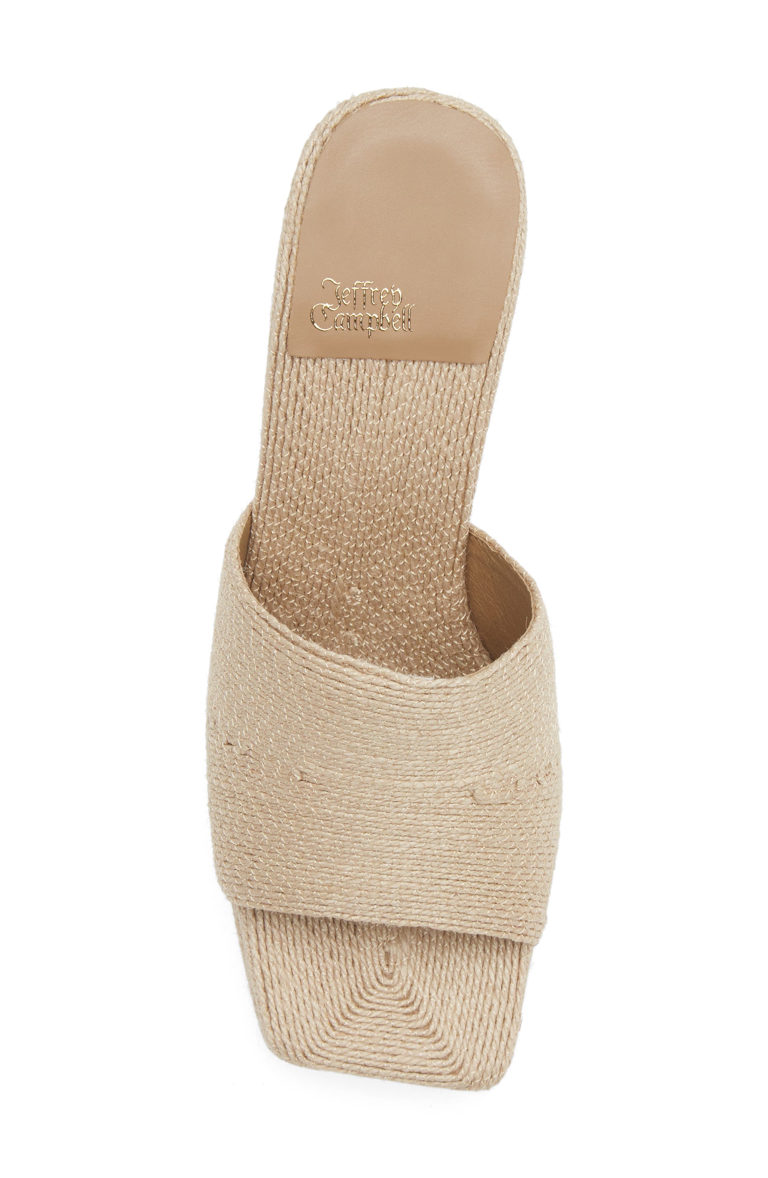 Jeffrey Campbell Dress Code Sandal, Alternate, color, Natural Jute