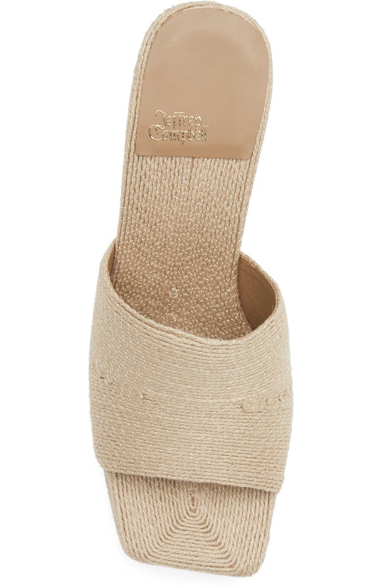 Jeffrey Campbell Dress Code Sandal, Alternate, color, Natural Jute