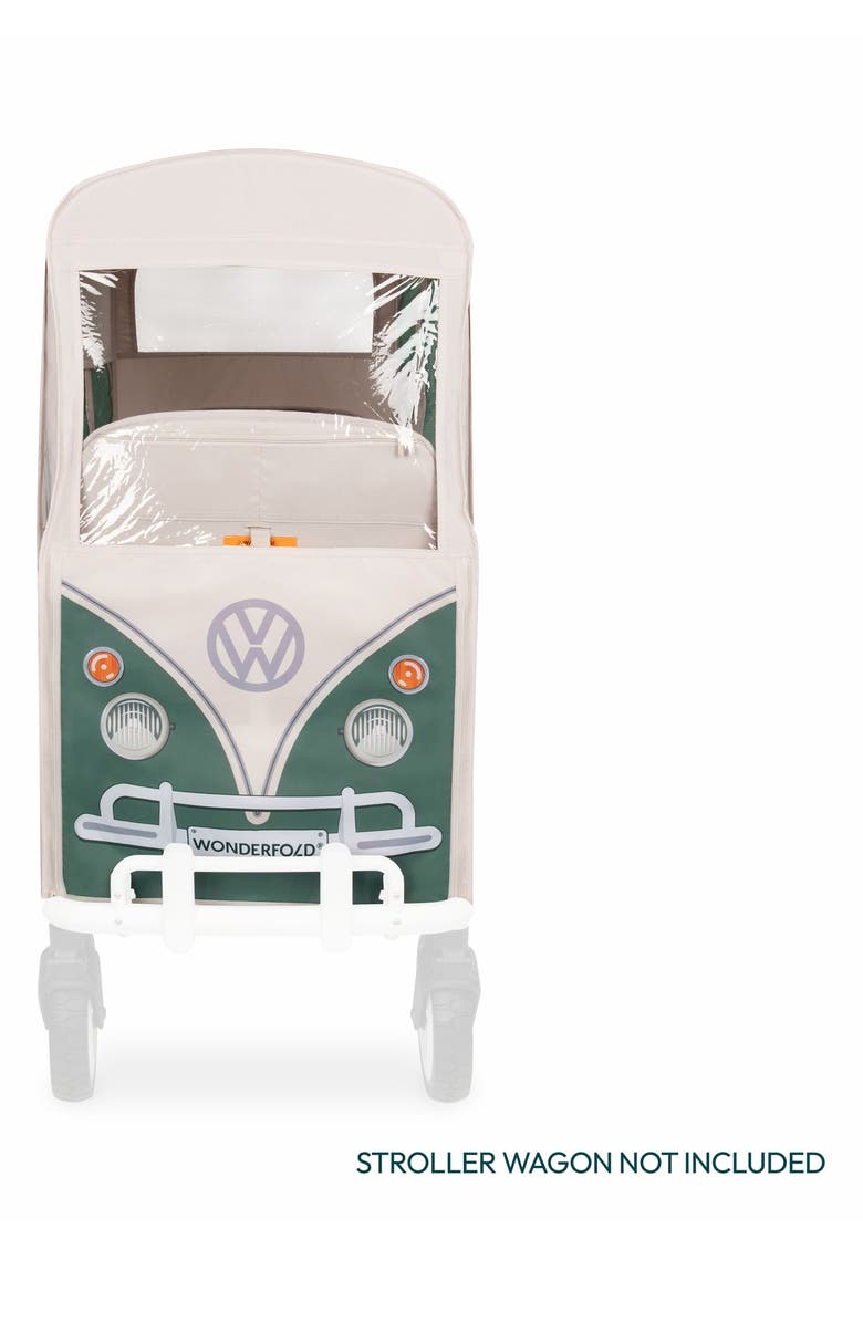 WonderFold Special Edition Volkswagon Stroller Wagon Weather Cover, Alternate, color, Green