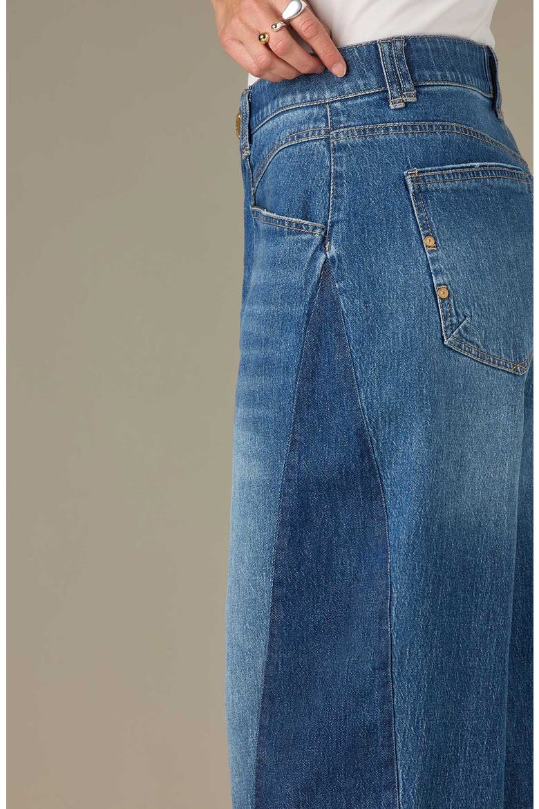 High Waist Barrel Jeans, Alternate, color, BLUE