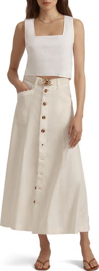 Favorite Daughter The Lila A-Line Denim Skirt | Nordstrom