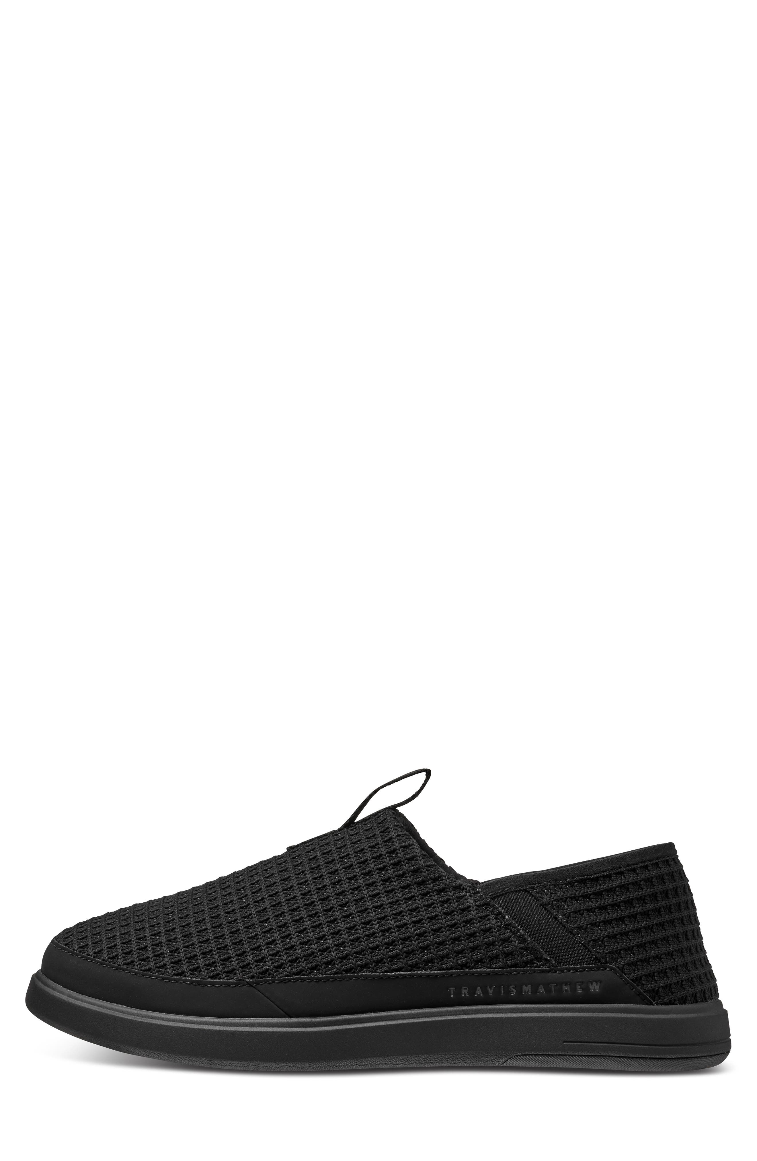 TravisMathew The Modern Lounge Slip-On Sneaker, Alternate, color, Black