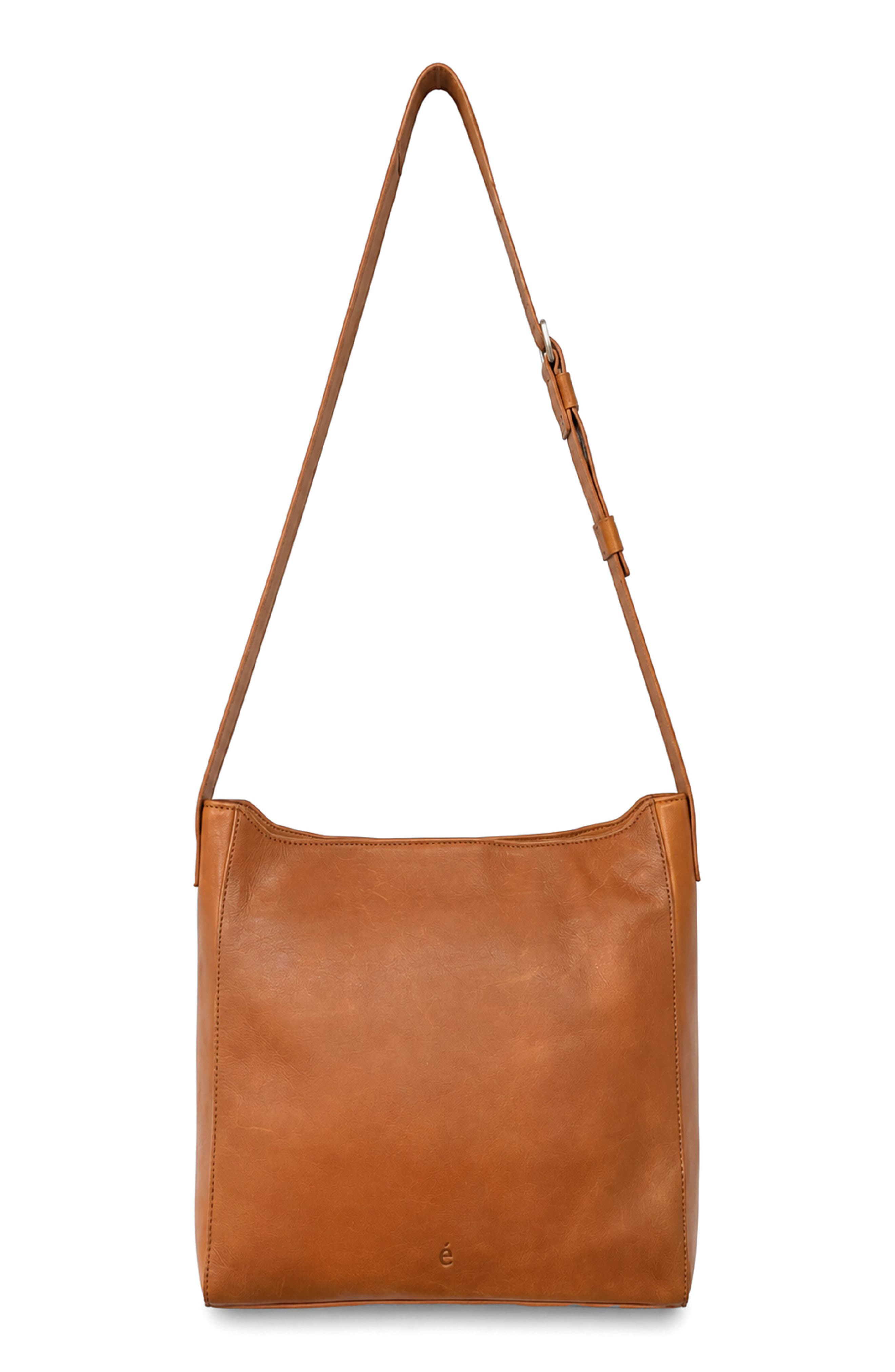 Brigitte Leather Crossbody Bag, Alternate, color, COGNAC