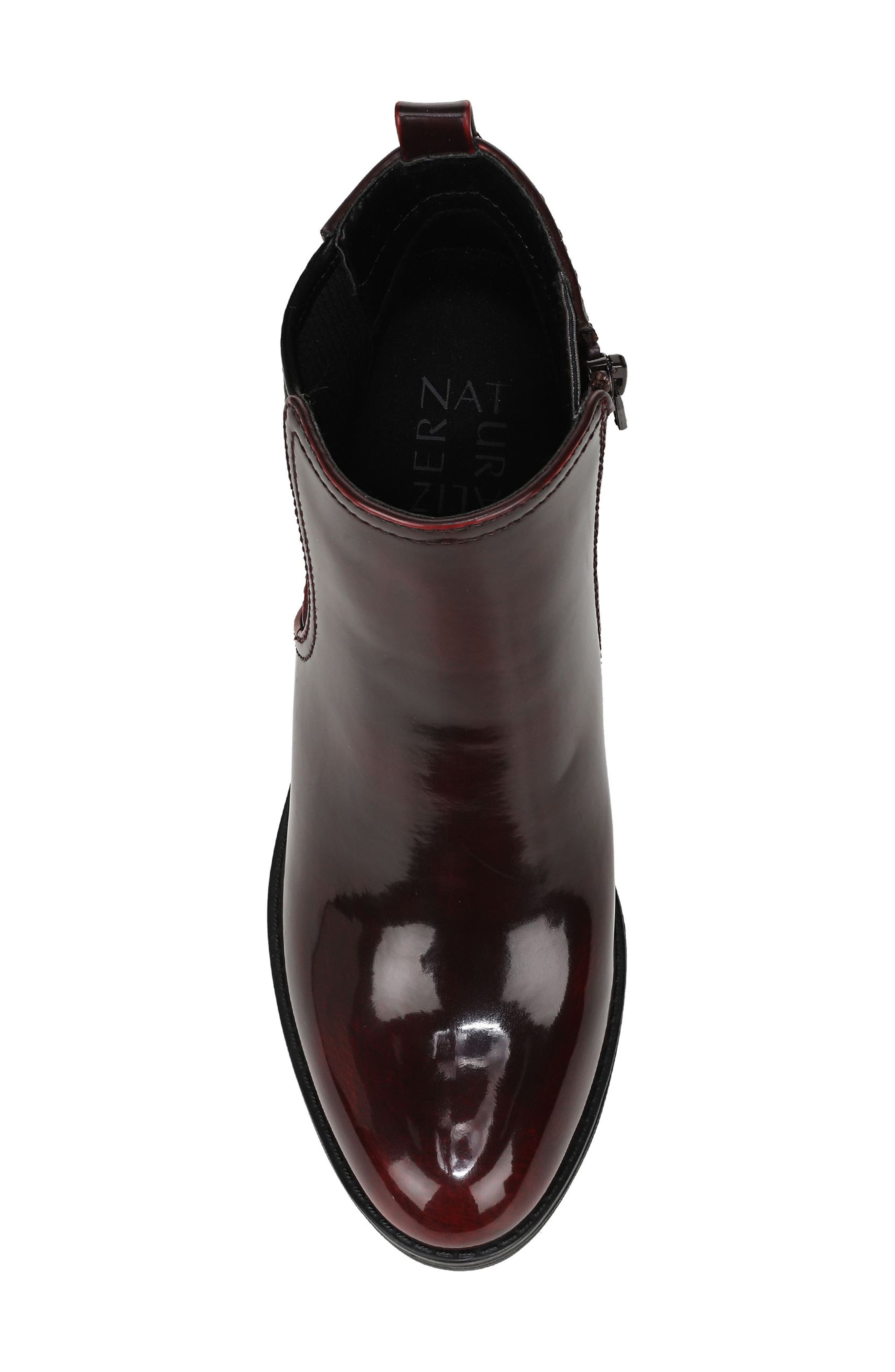 Madalynn Side Zip Bootie, Alternate, color, WINE