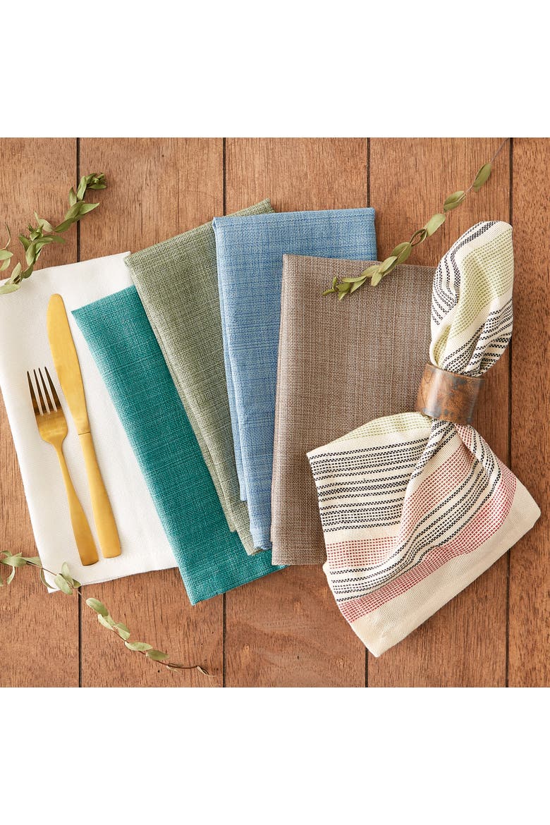Variegated Cotton Napkin Set/6, Alternate, color, Multi-Color