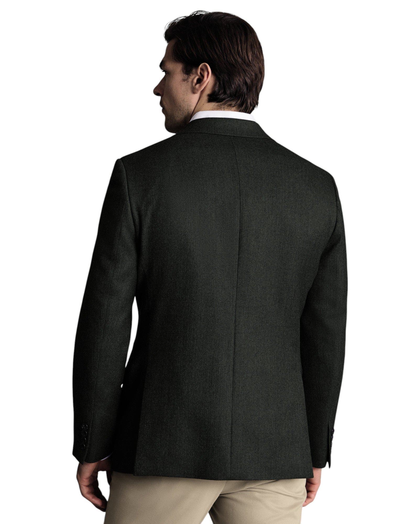 Wool Texture Slim Fit Jacket - image 4