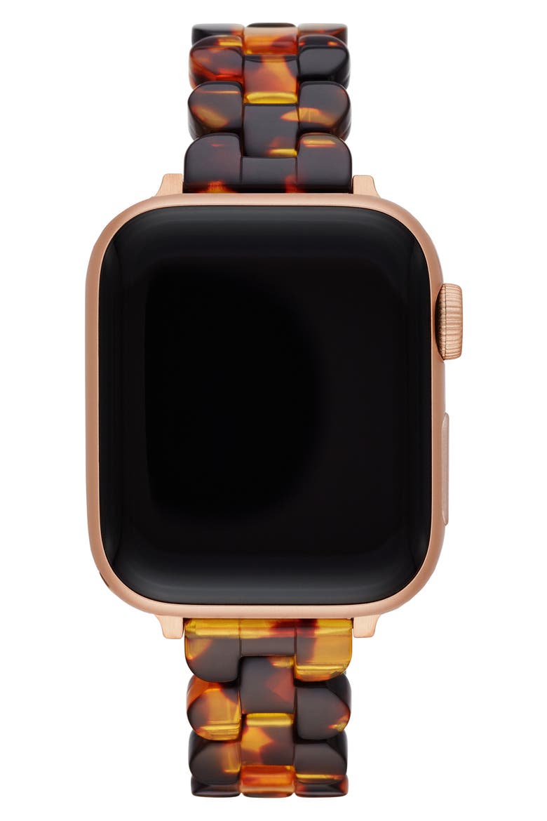 acetate 16mm Apple Watch® bracelet watchband, Alternate, color, TORTOISE