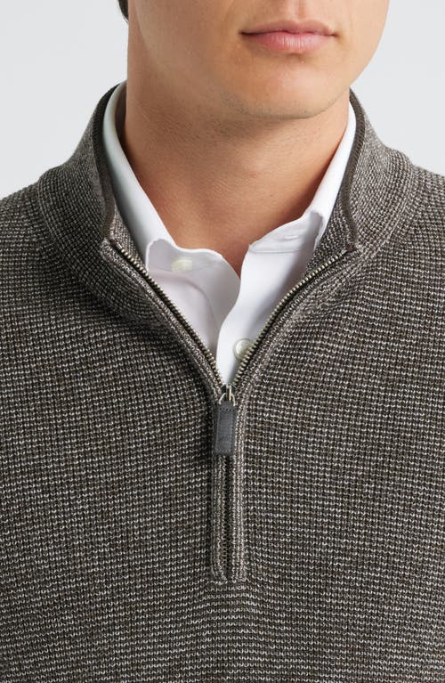 Jack Victor Daulac Quarter Zip Pullover In Gray