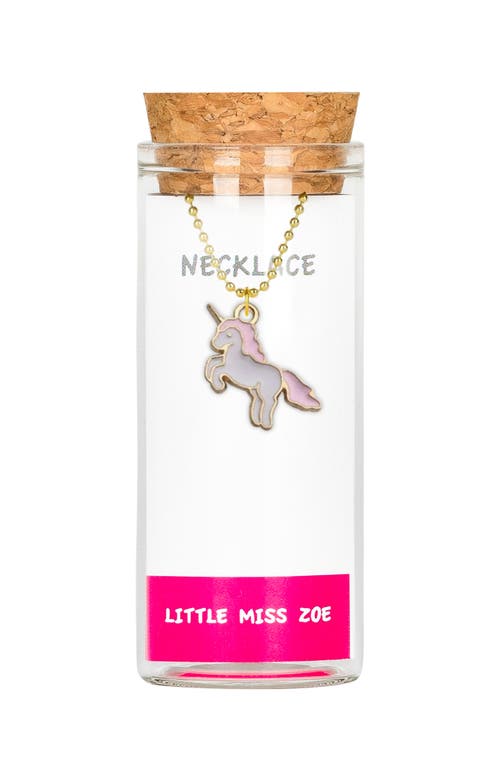 Shop Little Miss Zoe Pink Unicorn Charm Necklace