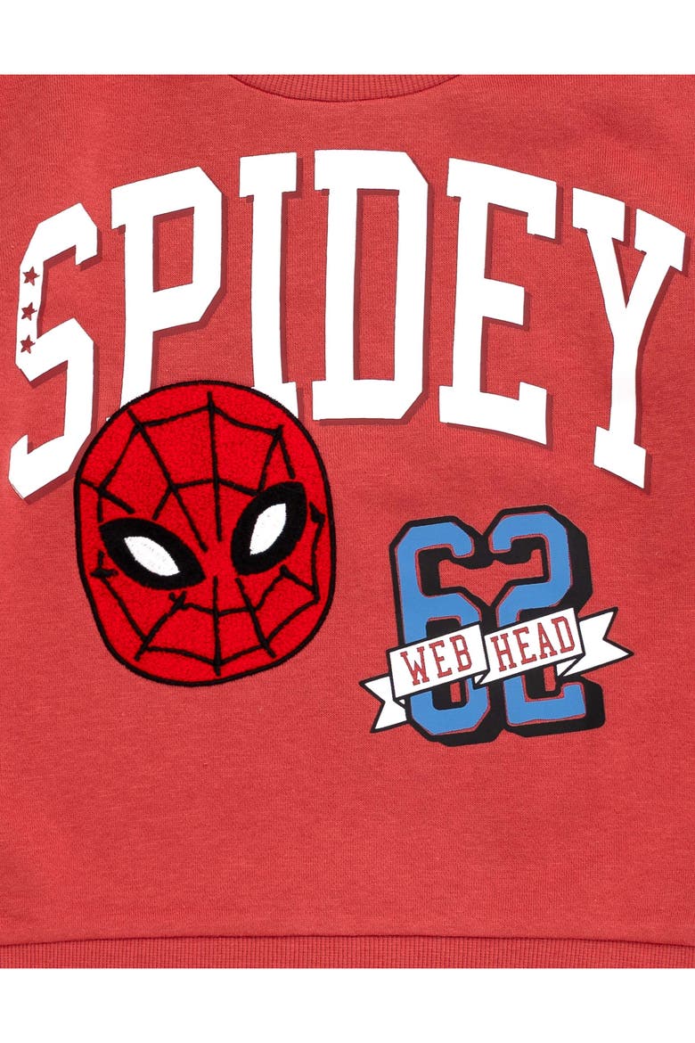 Spider-Man Fleece 2-Piece Sweatshirt and Pants Set, Alternate, color, Red Spider Man
