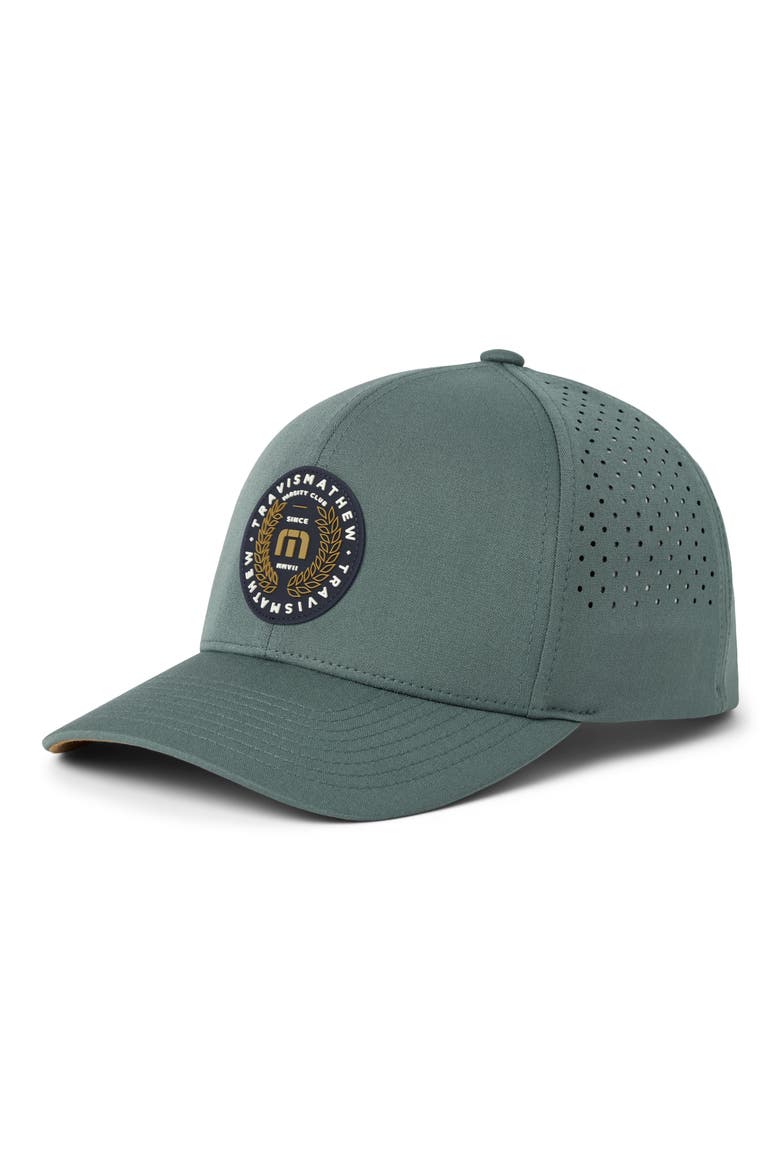Links Lounge Baseball Cap, Main, color, BALSAM GREEN