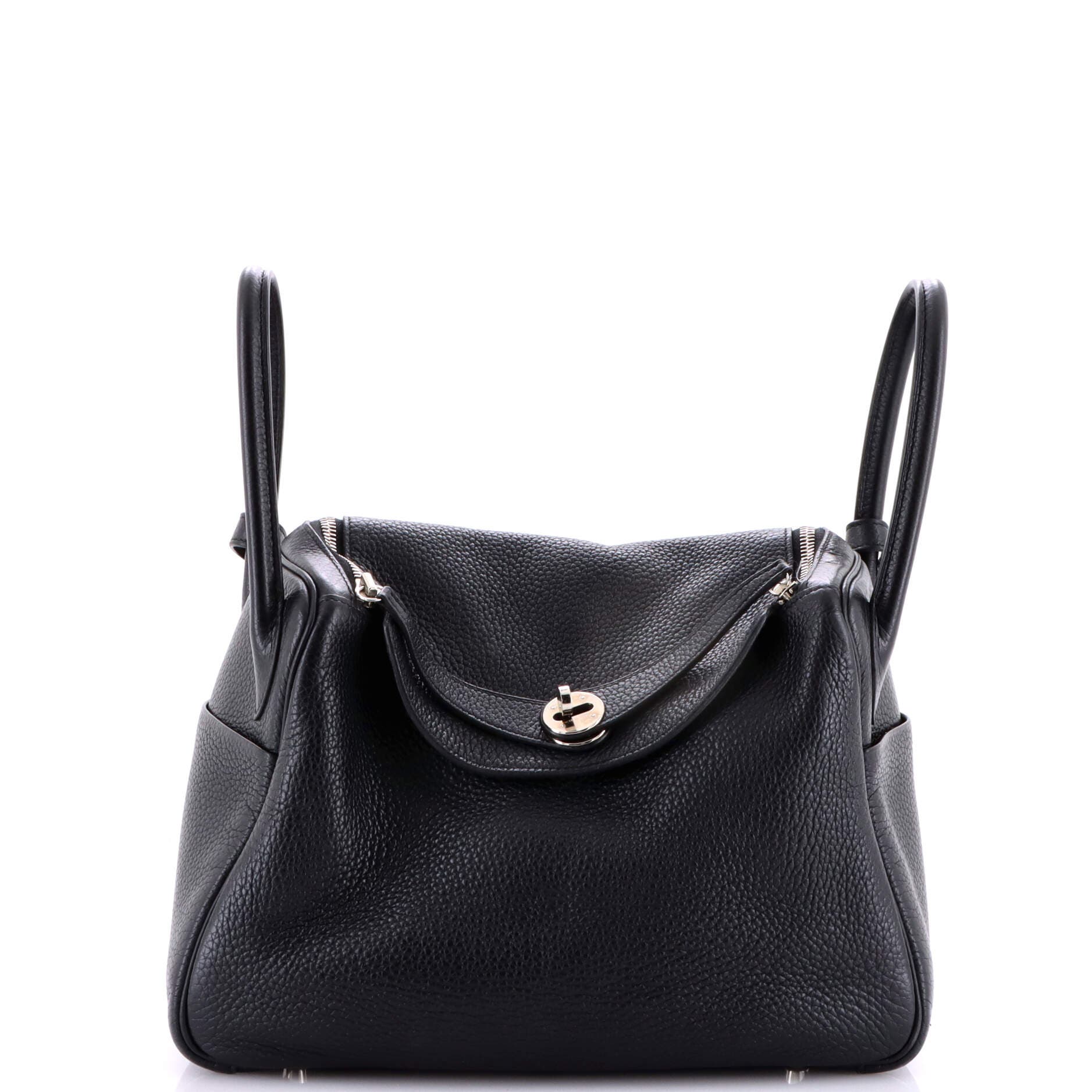Pre-Owned Hermes Lindy Bag Clemence 30, Main, color, Noir