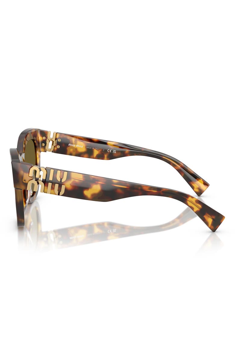 Miu Miu 51mm Butterfly Sunglasses, Alternate, color, Blonde Havana