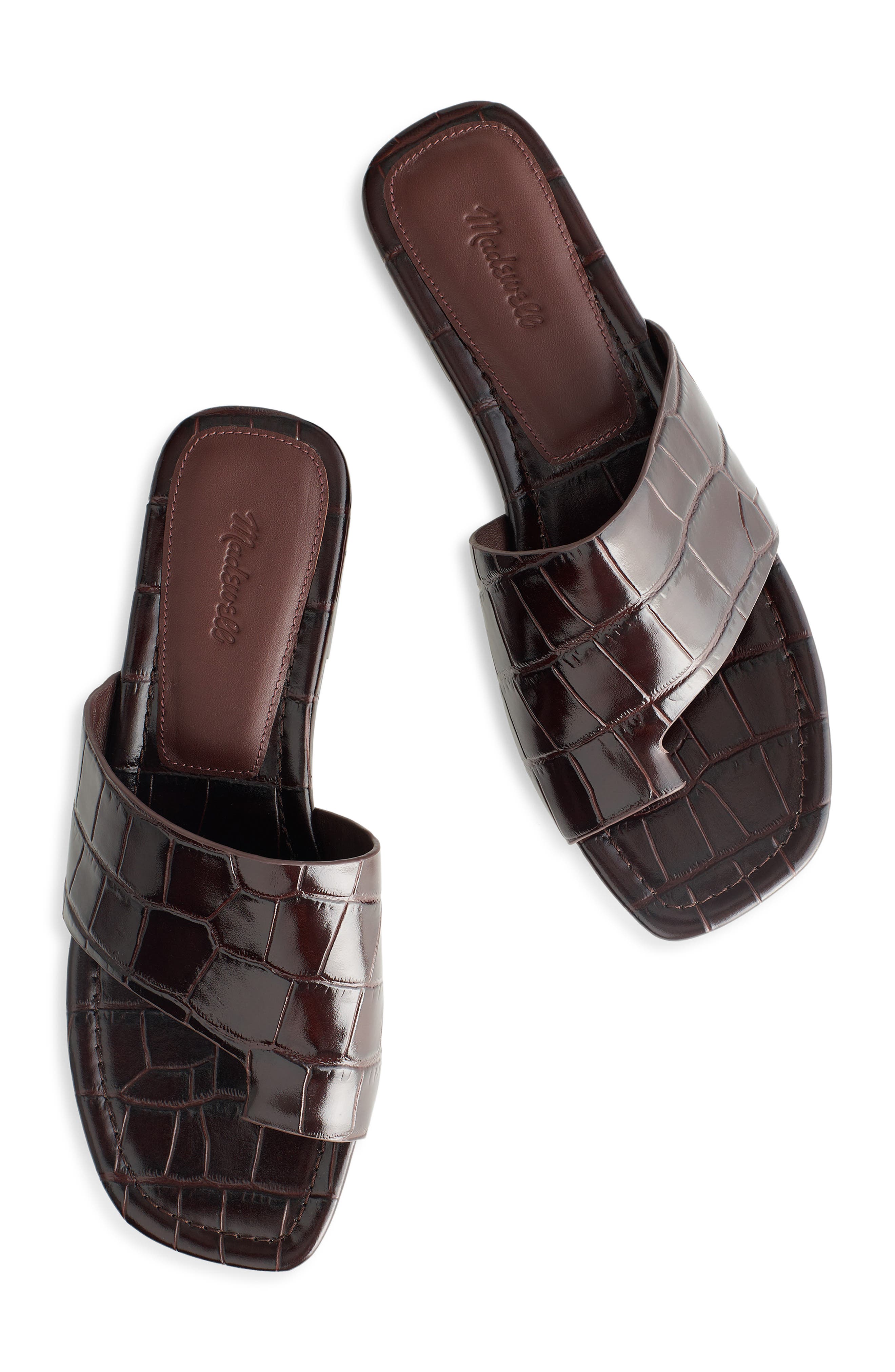 Madewell The Maycie Toe Loop Slide Sandal, Alternate, color, Coffee Bean