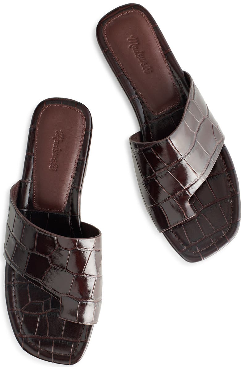 Madewell The Maycie Toe Loop Slide Sandal, Alternate, color, Coffee Bean