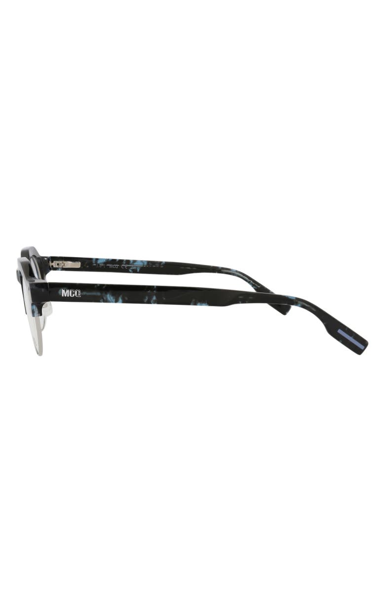 McQueen 48mm Round Optical Glasses, Alternate, color, 