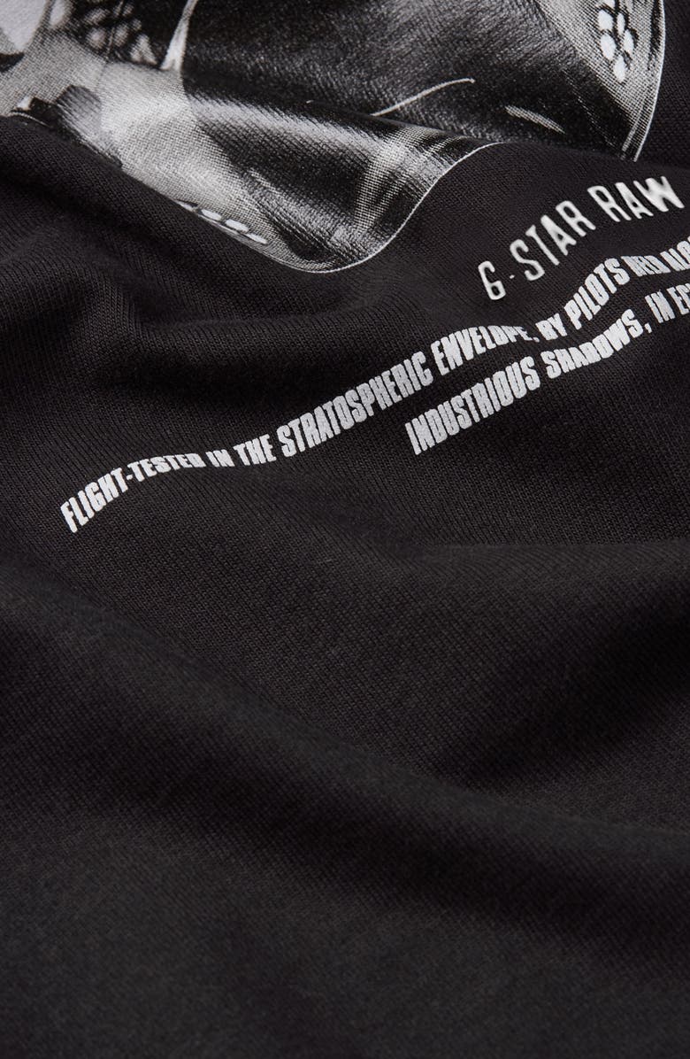 G-STAR Mask Boxy Fit Organic Cotton Graphic T-Shirt, Alternate, color, Dk Black