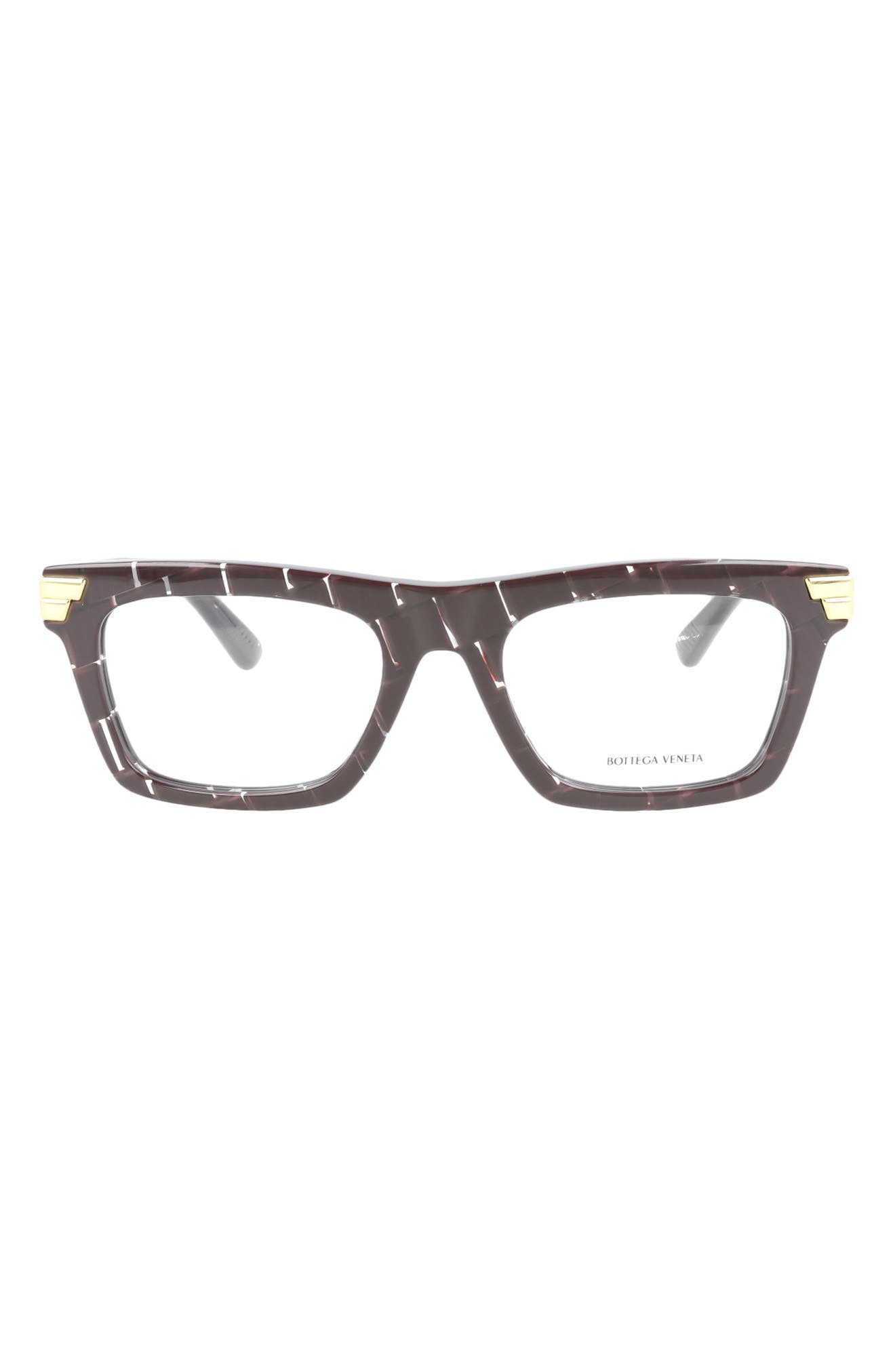Bottega Veneta Novelty 51mm Square Optical Glasses