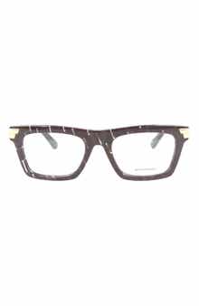 Bottega Veneta Novelty 51mm Square Optical Glasses