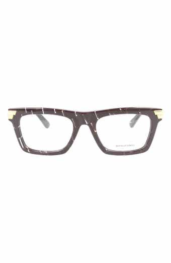Bottega Veneta Novelty 51mm Square Optical Glasses